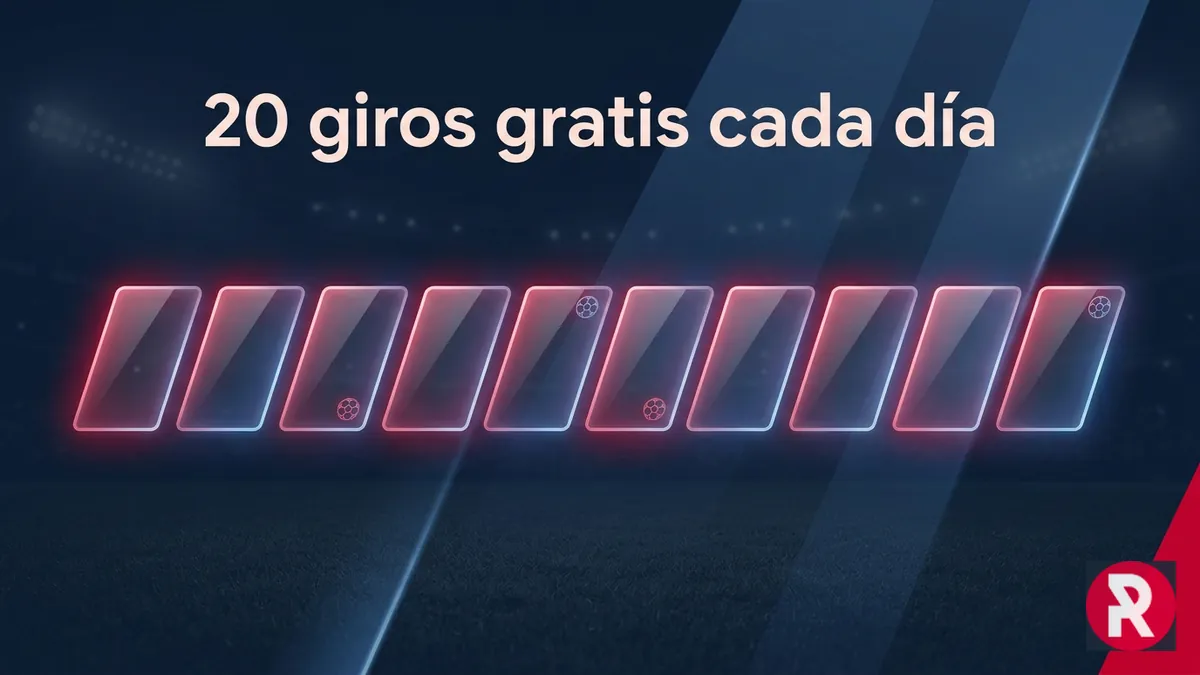 Calendario de los 200 giros gratis del bono Rabona Chile: 20 por día durante 10 días