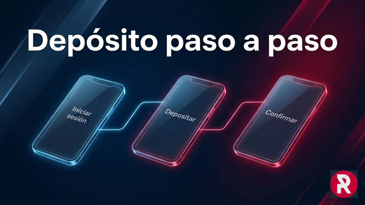 Pasos para hacer un depósito en Rabona Chile con interfaz en español