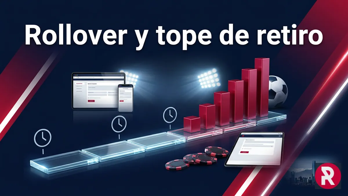 Rollover y tope de retiro con bono activo en Rabona Chile